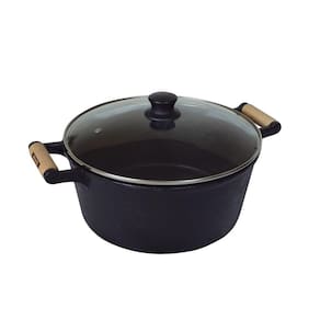 Caçarola de Ferro 2 Alças Com Tampa de Vidro - 7 Lt