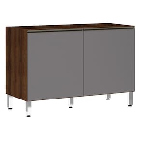 Balcão de Pia sem Tampo para Cozinha 120cm 2 Portas Jade Luciane Móveis
