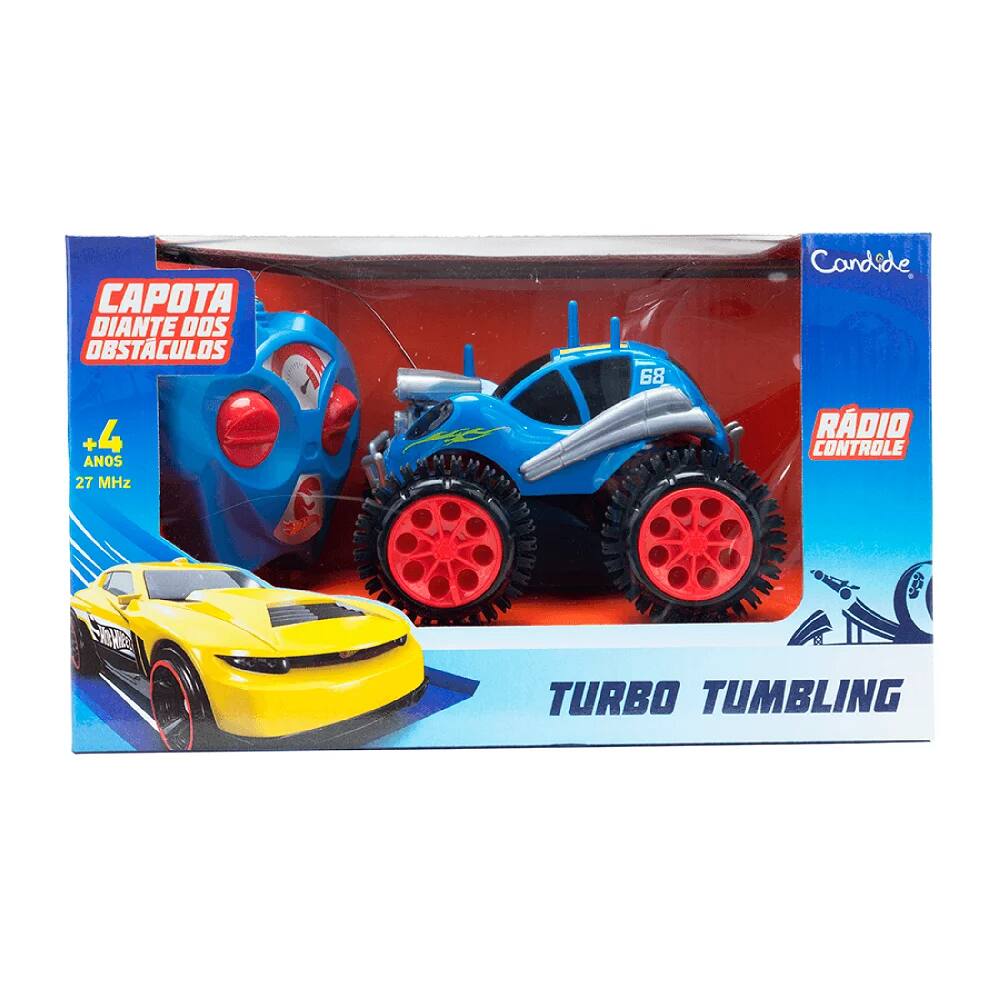 Carrinho De Controle Remoto - Hot Wheels - Turbo Tumbling - 4515 - Can -  Real Brinquedos