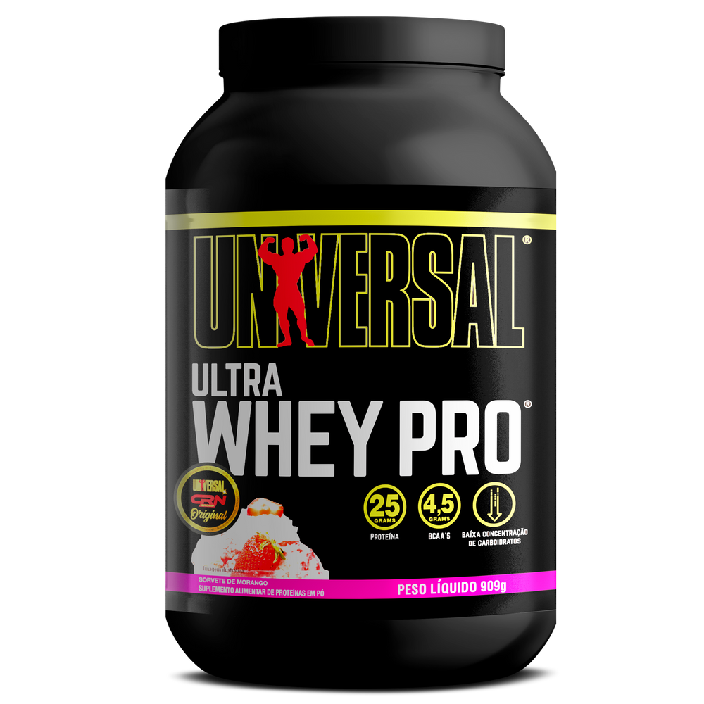 Ultra Whey Pro 909g Morango - Universal Nutrition