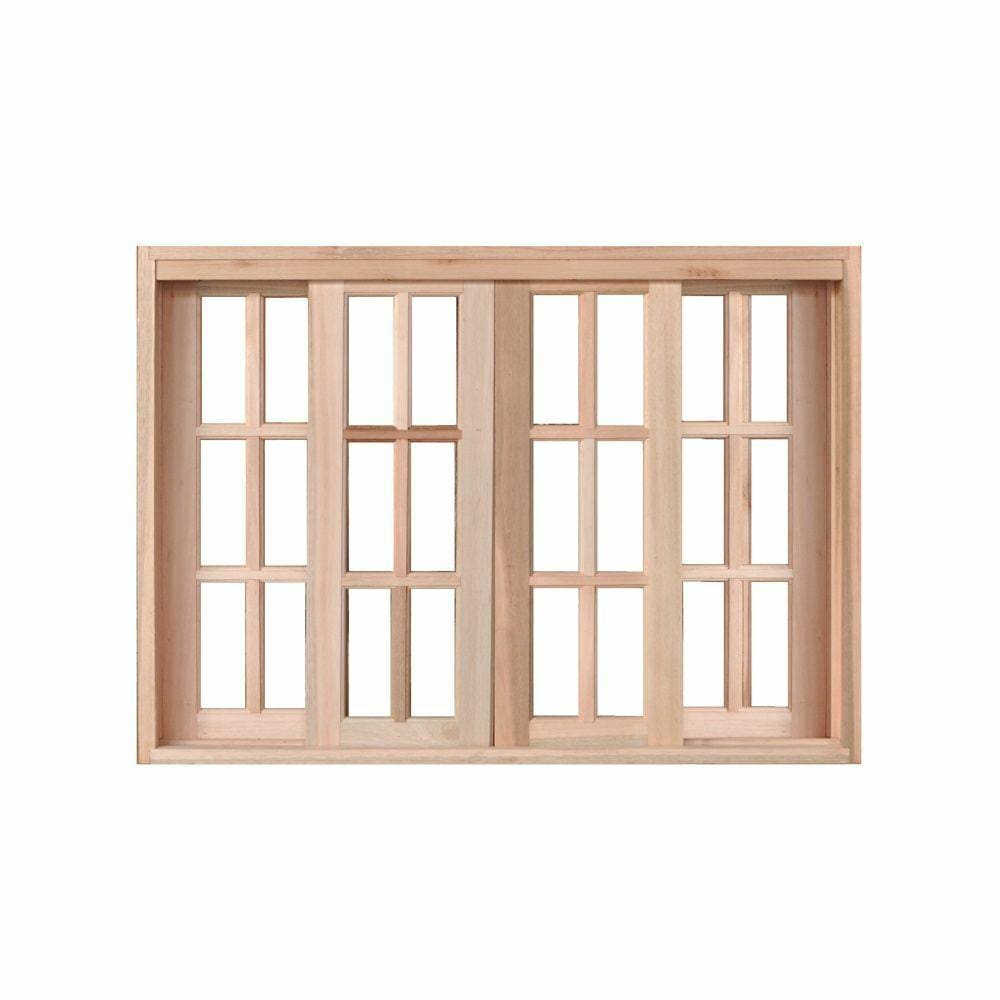 Vitro de Correr 4 Folhas Mista Reto - Com ferragens 1.60 x 1.00 - Hale