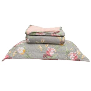 Kit Colcha Solteiro Bouti Cobre Leito Estampado 2 Peças