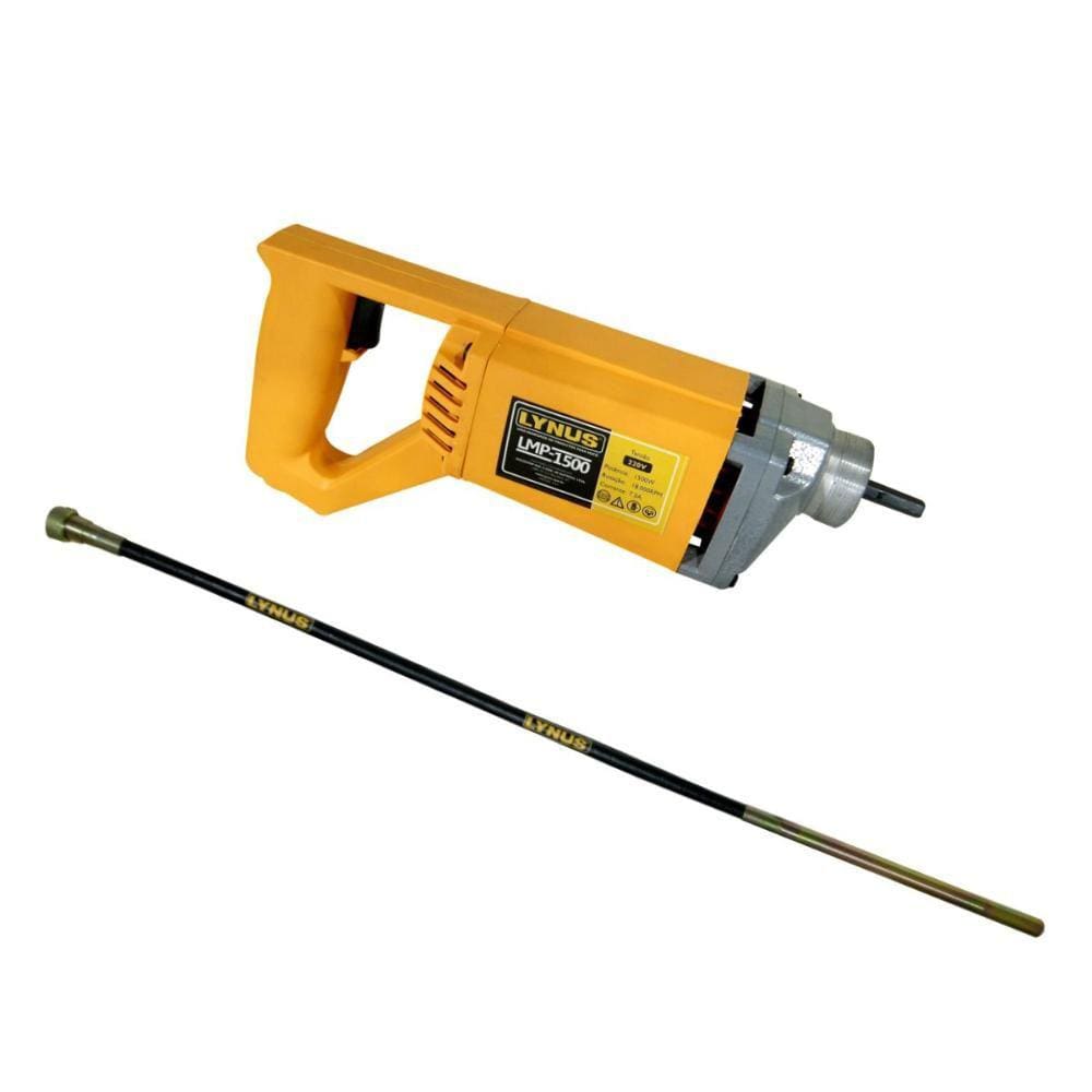 MotoVibrador Mangote Portátil para Concreto Lynus 1500W 127V