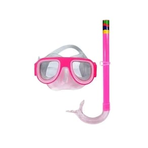 Kit De Mergulho Máscara + Snorkel Infantil Piscina Praia