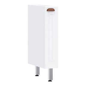 Balcão de Cozinha sem Tampo 15cm 1 Porta Cristal Luciane Móveis