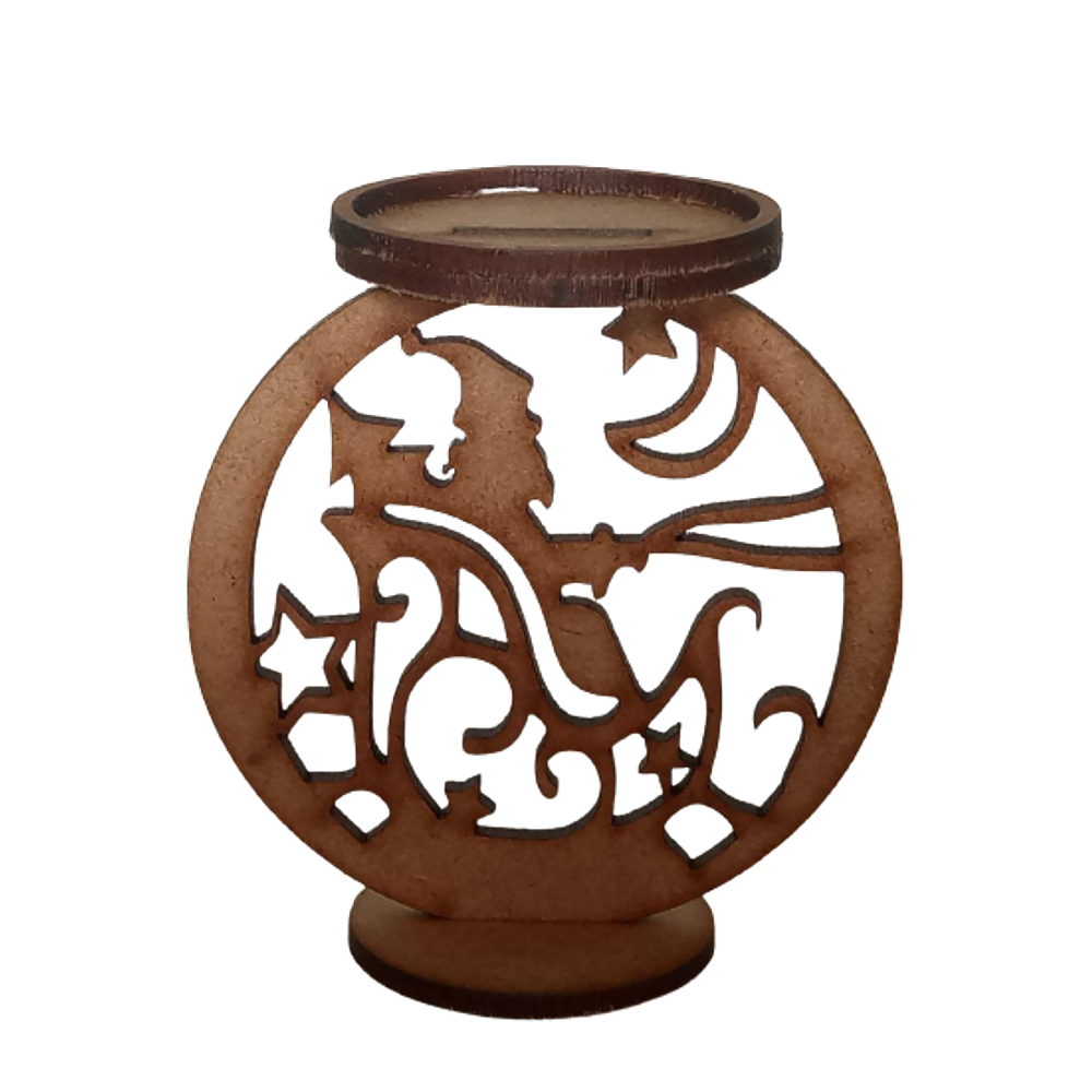 12 Peças Porta Velas Mdf Natal Vários Modelos