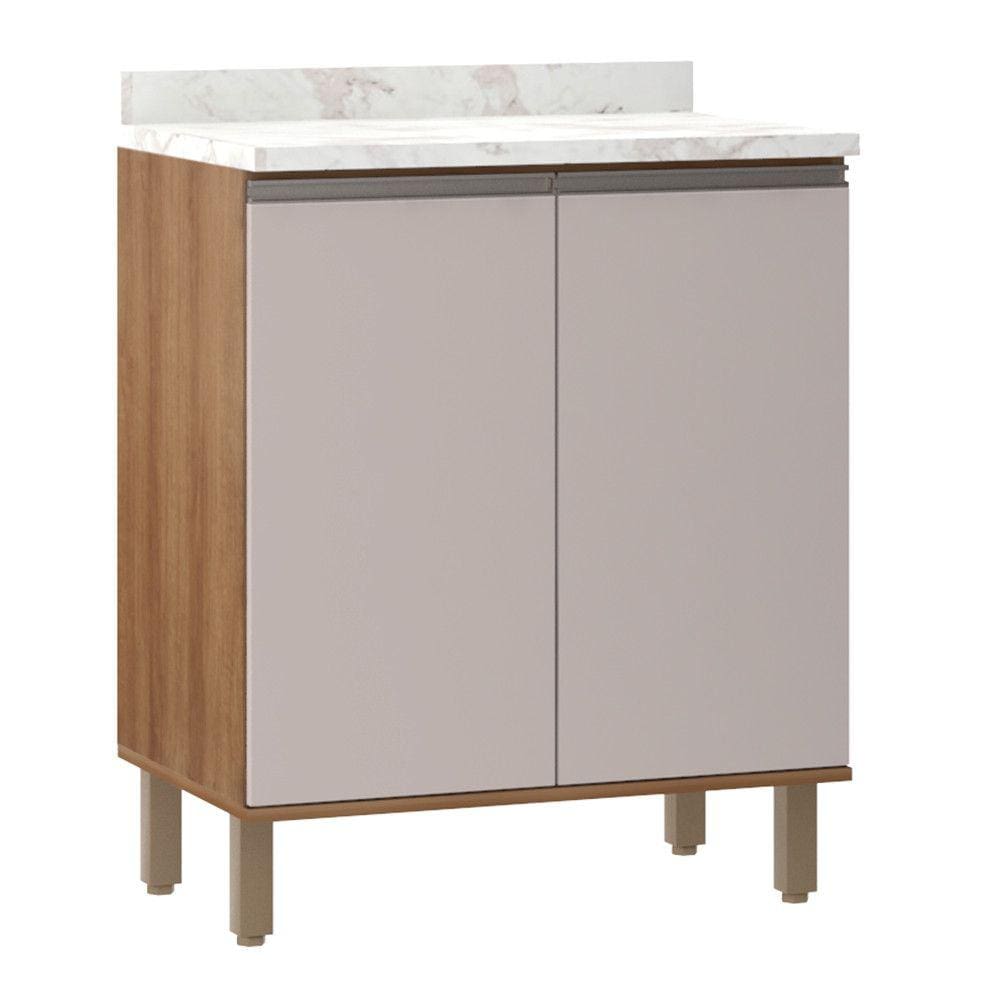 Balcão de Cozinha com Tampo 70cm 2 Portas Diana Luciane Móveis