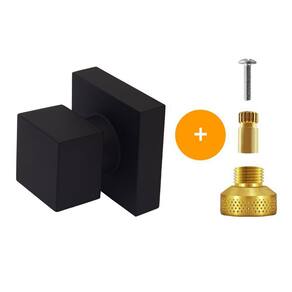 Acabamento Metal Black Slim Registro 1/2" a 1" + Conversor Docol