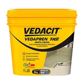Manta líquida Vedapren Fast branco 5kg Impermeabilizante
