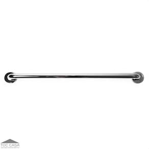 Barra De Apoio Tubular Em Inox Polido Diâmetro 1.1/4 De 80cm