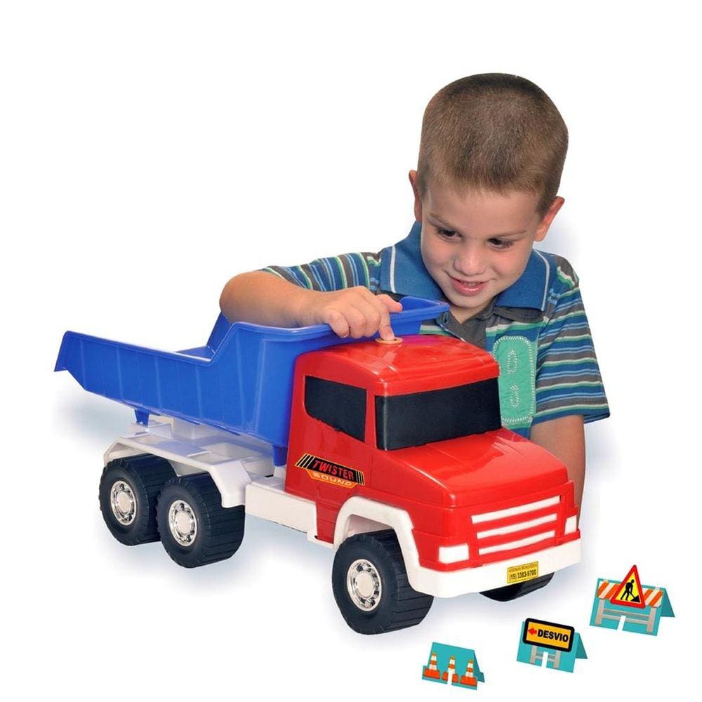 Caminhão De Brinquedo Mercotruck Com Caçamba- MERCOTOYS