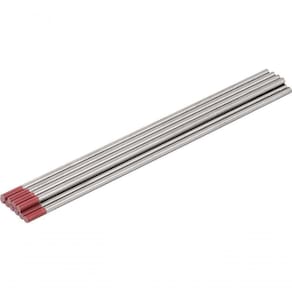 Eletrodo Tungstênio 3,2mm Vermelho com Tório 10 Peças Vonder