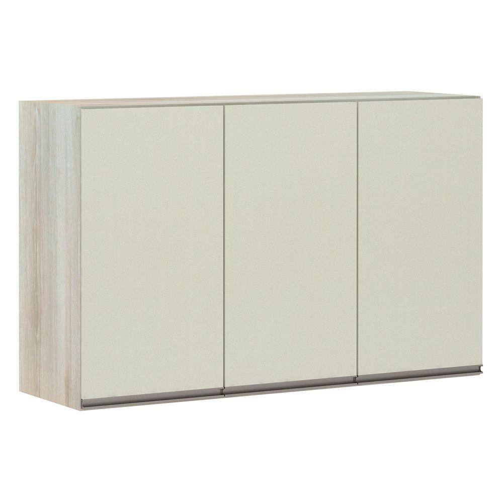 Armário para Cozinha 120 cm 3 Portas Luci Luciane Móveis