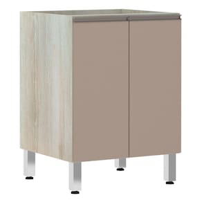 Balcão de Cozinha sem Tampo 60cm 2 Portas Luci Luciane Móveis