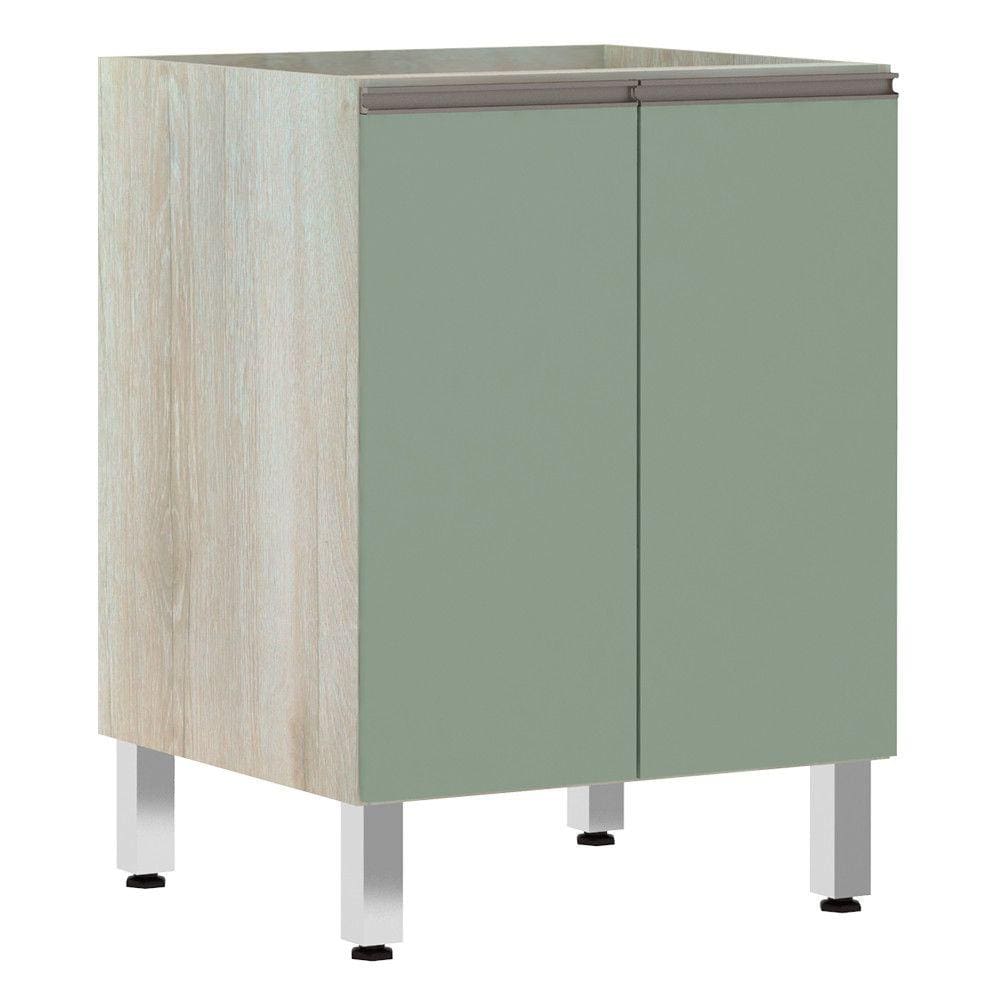 Balcão de Cozinha sem Tampo 60cm 2 Portas Luci Luciane Móveis