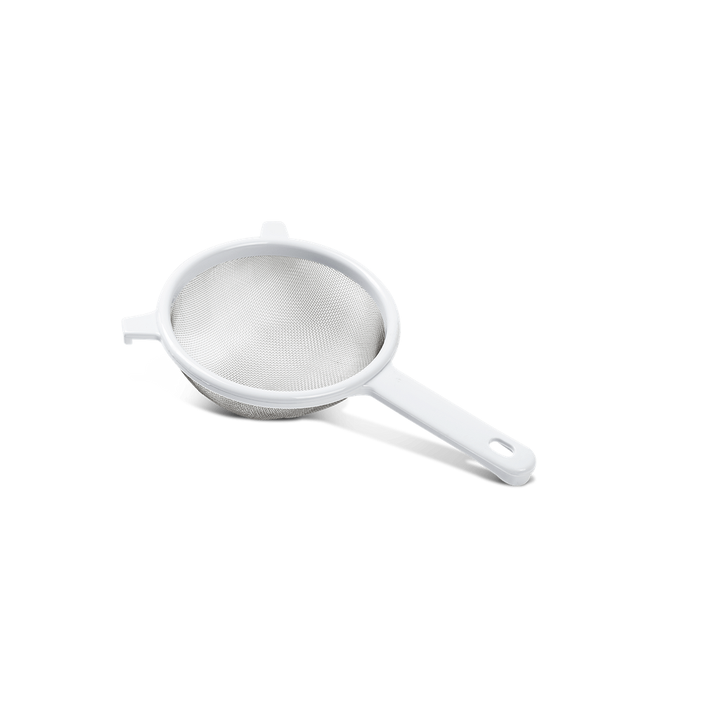 Peneira Brinox Top Pratic Ø 14 cm Em Inox Com Cabo ABS Branco