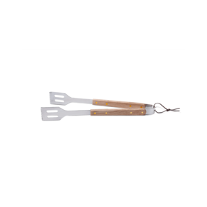 Pegador Para Churrasco Brinox 40 cm Em Aço Inoxidável E Cabo De Madeira