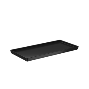 Bandeja Para Banheiro Coza Splash 27 x 13 x 1,5 cm Preto