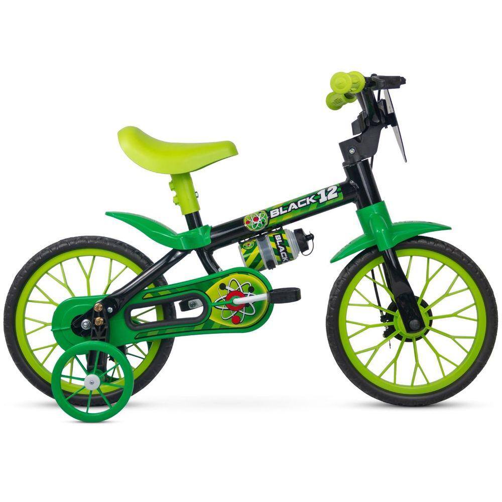 Bicicleta Infantil Aro 12 Black - Nathor