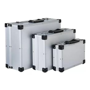 Kit 3 Caixas - Conjunto De 3 Maleta De Ferramentas Alumínio