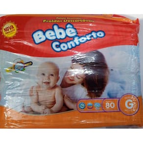 Fralda Infantil Bebe Conforto Mega G C/80