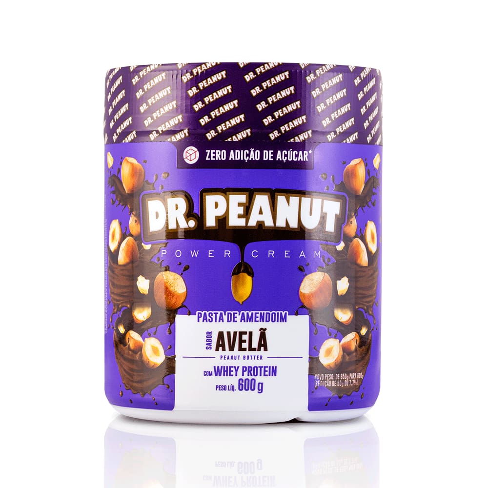 DR. Peanut Pasta de Amendoim Com Whey Protein - Avelã 600g