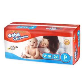 Fralda Infantil Bebe Conforto Intermediaria P C/26