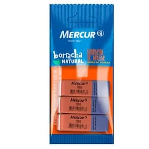 Borracha Mercur Pull Pack Prima  C/03 Un Rosa/Azul