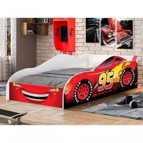 Cama Infantil com Aerofólio 100%MDF Relâmpago McQueen Star P13