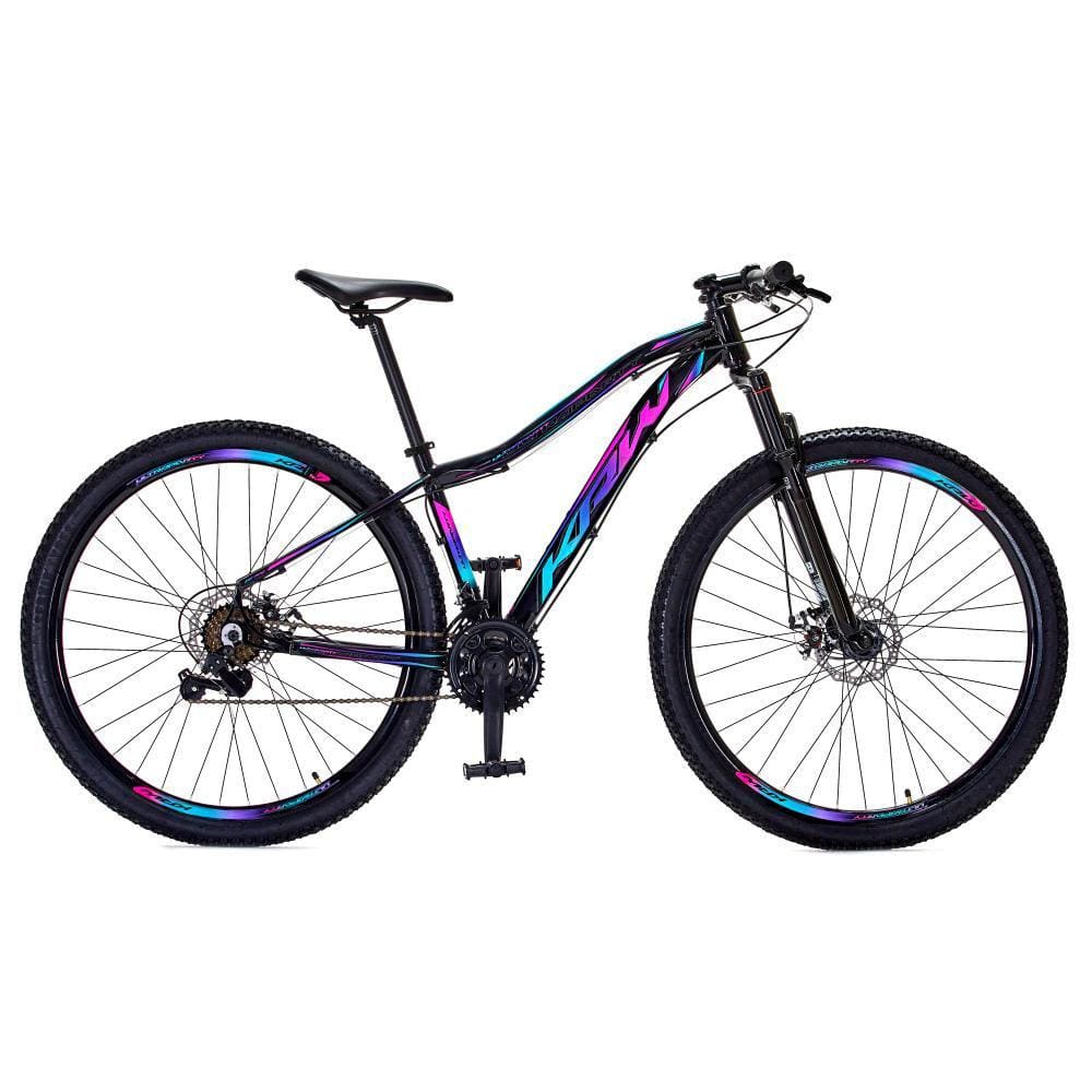 Bicicleta Aro 29 KRW Ultraparty Alumínio Shimano 21 Vel Freio a Disco SX28