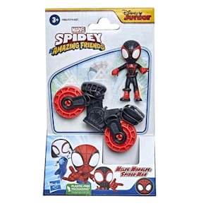 Mini Boneco E Moto Marvel Amazing Frieds Miles Morales