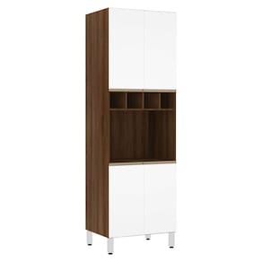 Paneleiro Jade 70 cm Nicho para Microondas 4 Portas Luciane