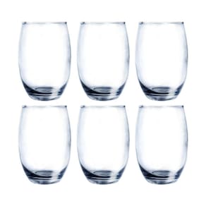 Conjunto 6 Copos Vidro Bellagio 450ml Grande Transparente