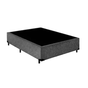 Cama Box Viúva NK Camas Suede Cinza 40x128x188
