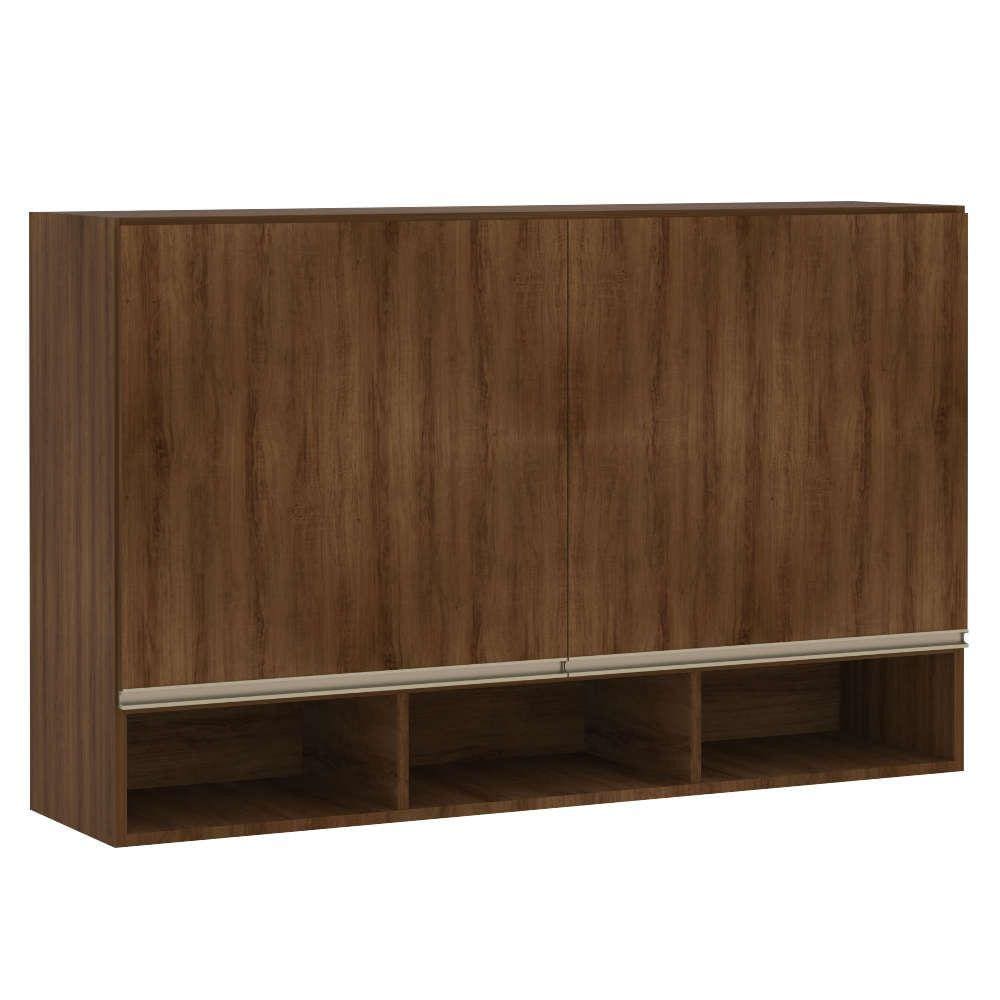 Armário Jade para Cozinha 120 cm 2 Portas com Nicho Luciane