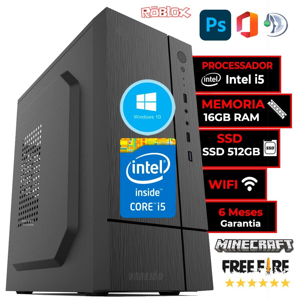 Pc Gamer Chrono Completo I5 3470 16gb Hd 1tb Gt730 4gb