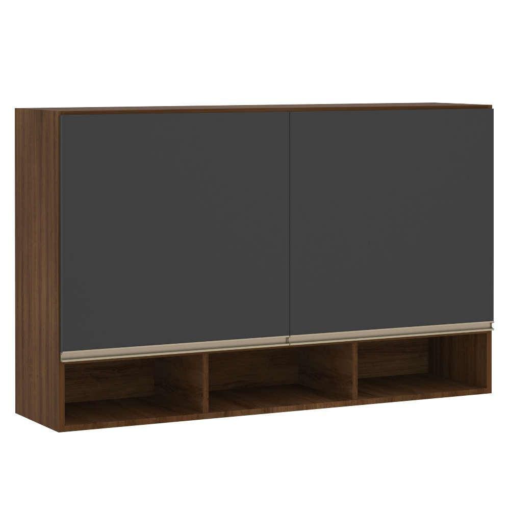 Armário Jade para Cozinha 120 cm 2 Portas com Nicho Luciane