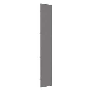 Porta para Roupeiro Closet Canto Individual 40cm Puxador Perfil Inox Luciane Móveis
