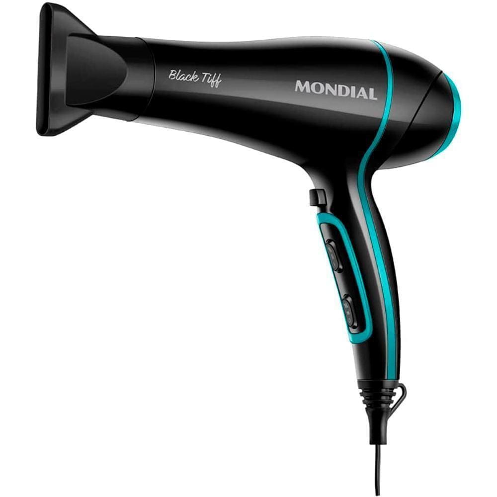 Secador De Cabelo Mondial 2000W Black Tiffany - Scn16 - 220V