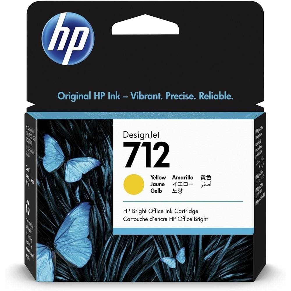 Cartucho HP 3ED69A nº712 amarelo 29ml  HP