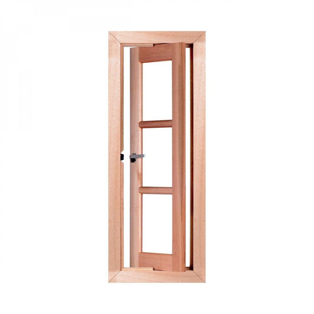 Vitrô Pivotante Quadriculado 100cmx40cmx12cm VE961 Esel Marroml