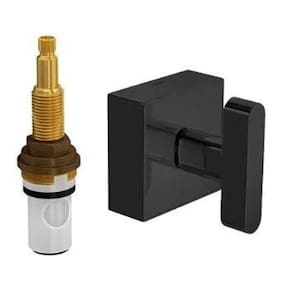 Acabamento para Registro de Pressão 1/2" e 3/4" com Mecanismo 1/2 Volta Soul Black Noir - Deca