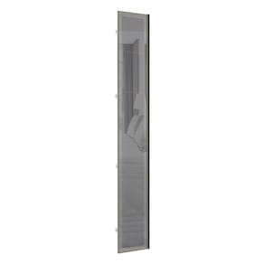 Porta para Closet com Vidro Reflecta Prata 40cm com Puxador Perfil Inox Luciane Móveis