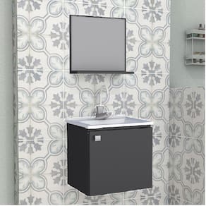 Gabinete para Banheiro em Aço Cacau Cozimax Preto