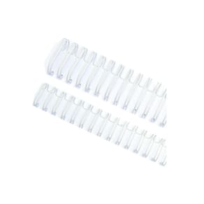 Wire-o Garra Duplo Anel 7/16" para 90 fls Ofício 3x1 Branco 100 und