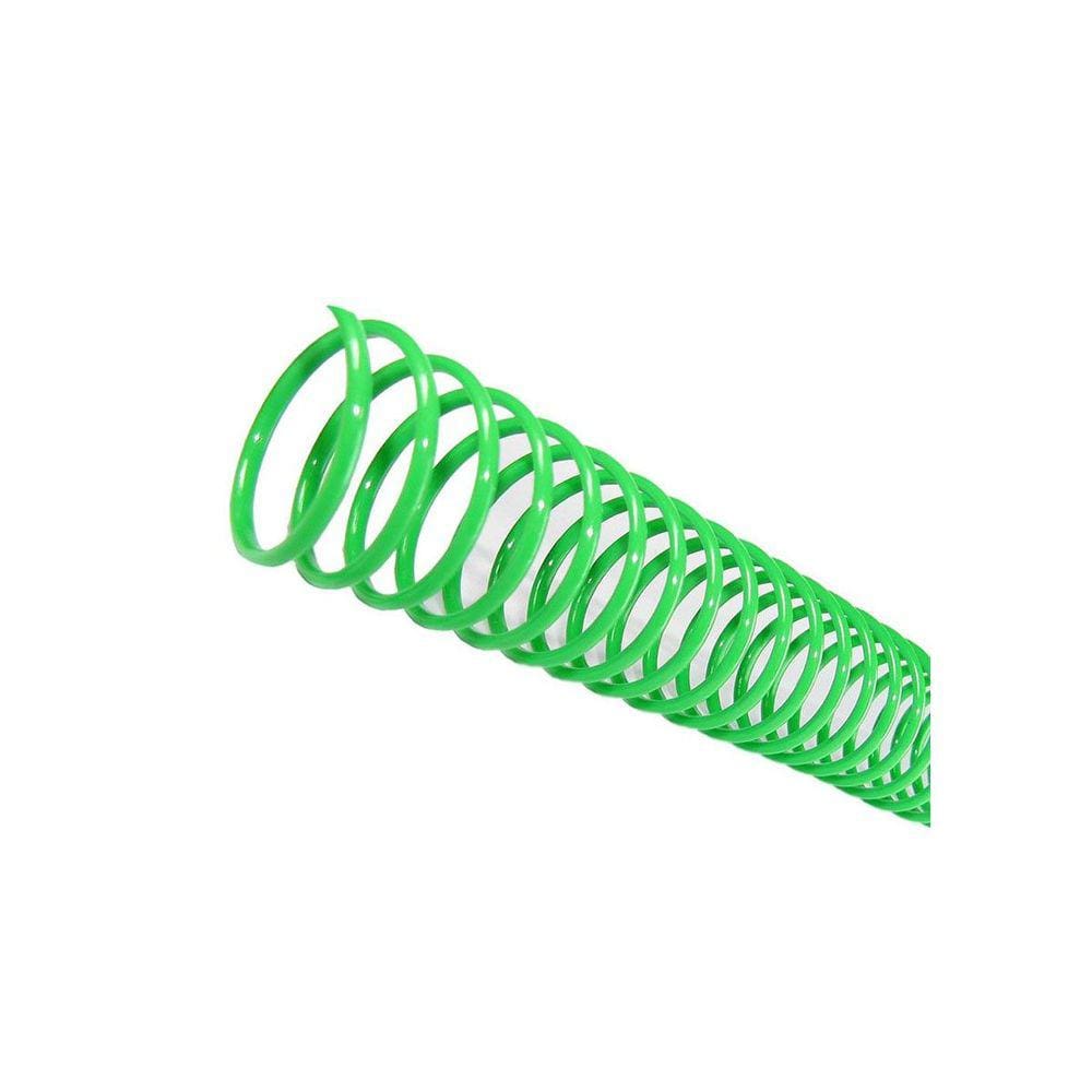 Espiral para Encadernação Verde 14mm 85 Folhas 100 und