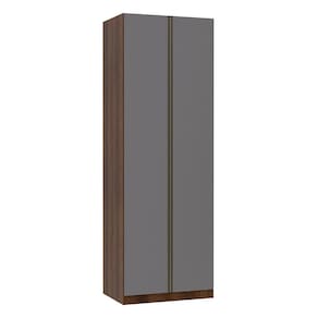 Guarda Roupa Solteiro 2 Portas 3 Gavetas 80 cm Prime Luciane Móveis