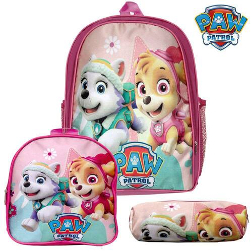 Kit Mochila Escolar Juvenil Feminina de Gatinho Rosa Costas - TOYS