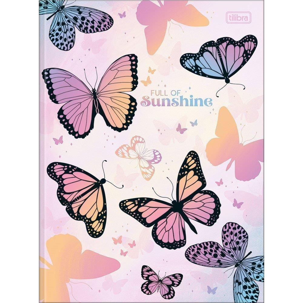 Caderno Costurado Tilibra Universitário Capa Dura Daisy 80 Folhas - Embalagem com 5 Unidades