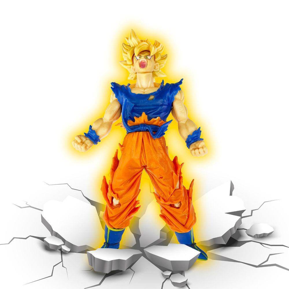 Boneco goku super saiyajin blue resina 16cm artesanal